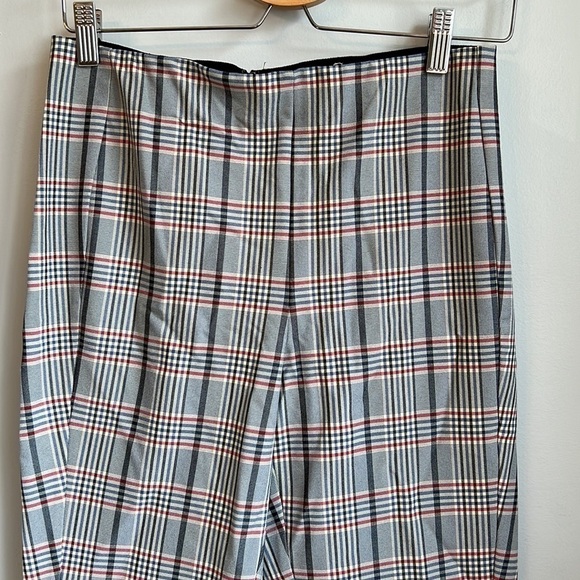 Rag and Bone Monet Blue Multi Plaid Skinny Pants SZ 8 - Picture 3 of 8